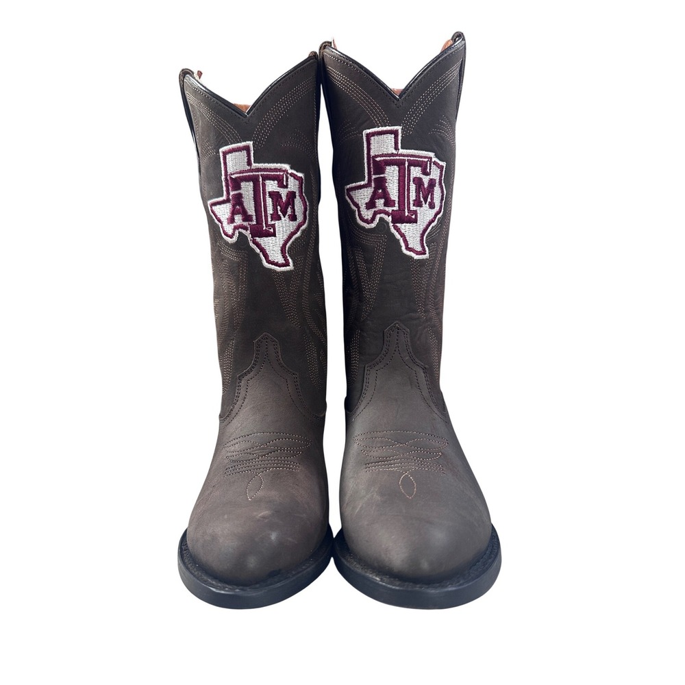 Gameday Boots Texas A&M University‎ Western Brown Leather Boots Size 6.5
